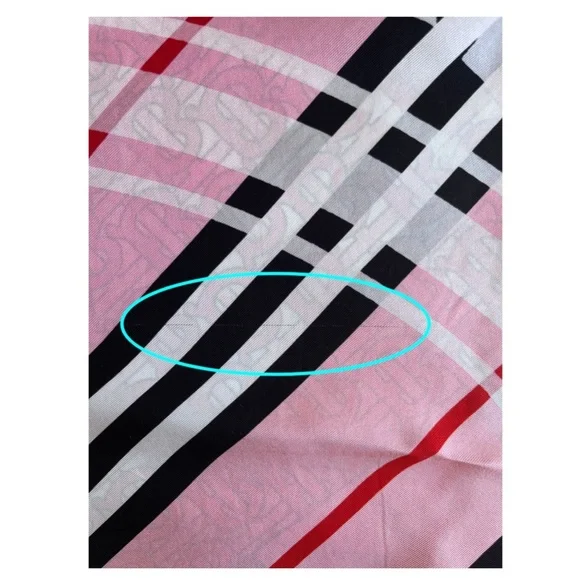 BURBERRY TB Monogram Heritage Square Silk Scarf in Bubblegum Pink - Picture 11 of 11